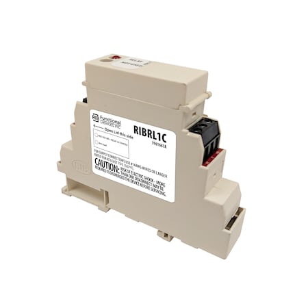 Functional Devices-Rib DIN Rail Mount Relay, 10 Amp SPDT, 10-30 Vac/dc Coil RIBRL1C
